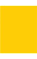Sunflower Yellow 101 - Graph Notebook: 101 Pages, 8.5 x 11, Medium Ruled, Journal, Soft Cover