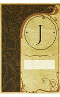 Monogram "j" Notebook: Blank Journal Diary Log(10 Monogram Nouveautwo 150 Lined)