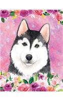 My Big Fat Bullet Journal for Dog Lovers Husky in Flowers 3