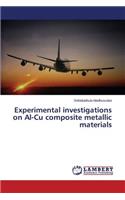 Experimental investigations on Al-Cu composite metallic materials