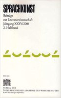 Sprachkunst. Beitrage Zur Literaturwissenschaft / Jahrgang XXXV/2004 / 2. Halbband