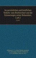 Im personlichen und brieflichen Verkehr