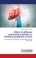 Effect of different processing methods on Chemical properties of taro