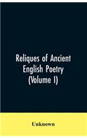 Reliques of Ancient English Poetry