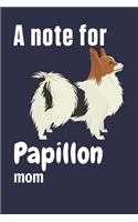 A note for Papillon mom