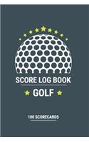 Golf Score Log Book, Golf score counter, Golf score cards