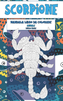 Mandala Libro da colorare - Livello facile - Animale - Scorpione