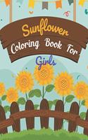 Sunflower Coloring Book For Girls