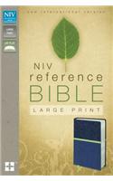 NIV, Reference Bible, Large Print, Leathersoft, Blue/Green