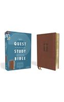 Niv, Quest Study Bible, Leathersoft, Brown, Comfort Print