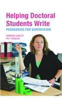 Helping Doctoral Students Write
