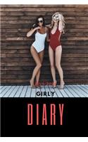 Girly Diary: Weekly Planner, July1st 2019 - 31st December 2020, 79 Pages, Hardy Matte Cover Finish.