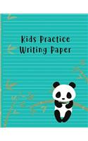 Kids Practice Writing Paper: Blank Handwriting Sheets With Dash Center Line For Kids Learning Penmanship - Perfect for Preschool, Kindergarten, 1st, and 2nd Grade Students Pract