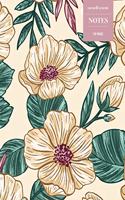 Cornell System Notes 110 Pages: Vintage Floral Notebook for Professionals and Students, Teachers and Writers - Vintage Blossoms Pattern