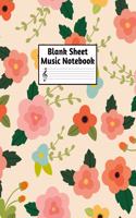 Blank Sheet Music Notebook