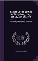 Sketch Of The Battles Of Gettysburg, July 1st, 2d, And 3d, 1863