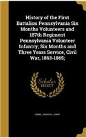 History of the First Battalion Pennsylvania Six Months Volunteers and 187th Regiment Pennsylvania Volunteer Infantry; Six Months and Three Years Service, Civil War, 1863-1865;