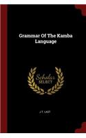 Grammar Of The Kamba Language