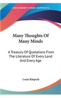 Many Thoughts Of Many Minds