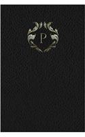 Monogram P Any Day Planner Notebook