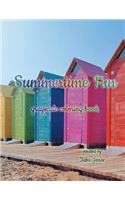 Summertime Fun Grayscale Coloring Book