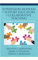 Supervision Modules to Support Educators in Collaborative Teaching