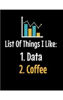 List Of Things I Like 1. Data 2. Coffee