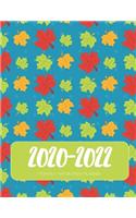 2020-2022 Three 3 Year Planner Nature Leaves Monthly Calendar Gratitude Agenda Schedule Organizer