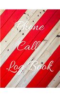Phone Call Log Book