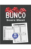 Bunco Score Sheet: V.18 100 Bunco Score Pad for Dice game / Bunco Scorekeeping / Score Keeping Book Large size