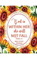 God is Within Her She Will Not Fall Psalm 46: 5 Bible Study Journal: Christian Prayer Notebook for Scriptures, Observation, Application & Prayer (S.O.A.P Notes) - Christian Gift