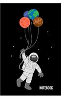 Notebook: A5 Notizbuch für Astronauten und Weltall Fans, Astronomen