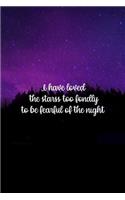 I Have Loved The Starss Too Fondly To Be Fearful Of The Night