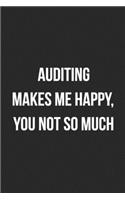 Auditing Makes Me Happy, You Not So Much