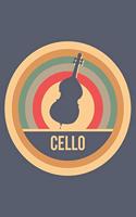 Cello: Retro Vintage Weekly & Monthly Planner 2020 - 52 Week Calendar 6 x 9 Organizer - Gift for Cellists