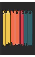 San Diego Skyline Notebook - San Diego Gift - Vintage San Diego Pride Journal - Skyline Diary for Friends And Family From San Diego: Medium College-Ruled Journey Diary, 110 page, Lined, 6x9 (15.2 x 22.9 cm)