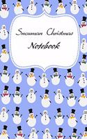 Snowman Christmas notebook