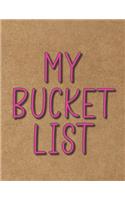 My Bucket List