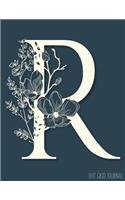 Dot Grid Journal: Create Your Own, Bullet Style Writing Notebook, Planner, Sketchbook Diary, or Calligraphy Writing: Monogram R Initial Letter 200 Sheets (Large, 8.5 
