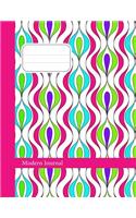 Modern Journal: Colorful Stripe Pattern
