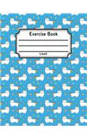 Exercise Book Lined: Back To School Notebook V8