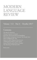 Modern Language Review (112