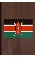 Kenya Flag Journal Notebook: Blank Lined Ruled for Writing 6x9 110 Pages