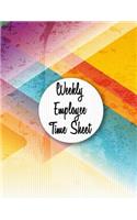 Weekly Employee Time Sheet: Employee Hour Tracker