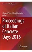 Proceedings of Italian Concrete Days 2016