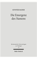 Die Emergenz Des Namens