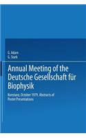 Annual Meeting of the Deutsche Gesellschaft Für Biophysik