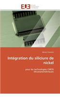 Intégration du siliciure de nickel