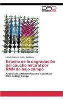 Estudio de la degradación del caucho natural por RMN de bajo campo