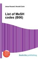 List of Mesh Codes (B06)